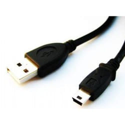 Gembird 1.8m USB 2.0 A/mini-USB M câble USB 1,8 m USB A Mini-USB B Noir