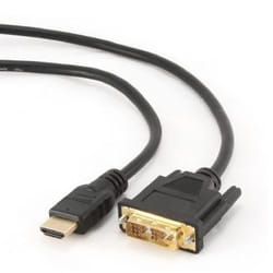 Gembird 3m, HDMI/DVI, M/M DVI-D Noir