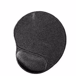 Gembird MP-GEL-BLACK tapis de souris Noir