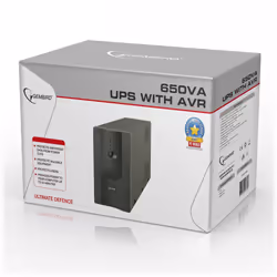 Gembird UPS-PC-652A alimentation d'énergie non interruptible Interactivité de ligne 0,65 kVA 390 W 3 sortie(s) CA