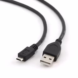 Gembird Cable Micro-USB, 1.8 m, 1,8 m, USB A, Micro-USB B, USB 2.0, Mâle/Mâle, Noir