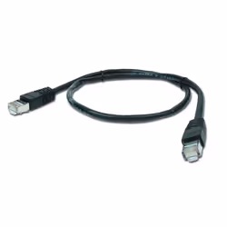 Gembird PP22-0.5M/BK, 0,5 m, Cat5e, RJ-45, RJ-45