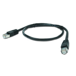 Gembird PP22-1M/BK câble de réseau Noir Cat5e
