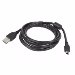 Gembird 1.8m USB 2.0 A/mini-USB, 1,8 m, USB A, Mini-USB B, USB 2.0, Mâle/Mâle, Noir