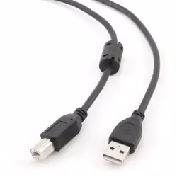 Gembird CCF-USB2-AMBM-15, 4,6 m, USB A, USB B, USB 2.0, Mâle/Mâle, Noir