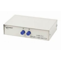 Gembird DSU-21 commutateur écran, clavier et souris Blanc