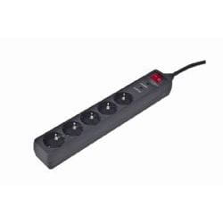 EnerGenie SPG5-C-15 protection surtension Noir 5 sortie(s) CA 250 V 4,5 m