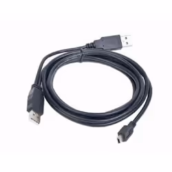 Gembird 0.9m 2x USB 2.0 A/mini-B M, 0,9 m, Micro-USB A, Mini-USB B, USB 2.0, Mâle/Mâle, Noir