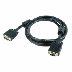 Gembird 1.8m HD15 M/M, 1,8 m, VGA (D-Sub), VGA (D-Sub), Noir, Mâle/Mâle, HD15