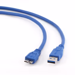 Gembird USB 3.0, 3m, 3 m, USB A, Micro-USB B, USB 3.2 Gen 1 (3.1 Gen 1), Mâle/Mâle, Bleu