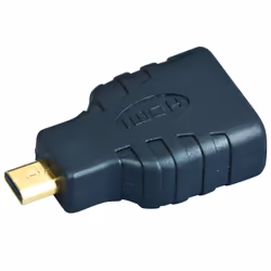 Gembird HDMI(F)-microHDMI(M), HDMI, micro HDMI, Noir