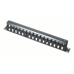 Gembird 19" 1U range-câbles et serre-câbles Noir, Argent 1 pièce(s)