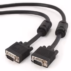 Gembird CC-PPVGA-5M-B, 5 m, VGA (D-Sub), VGA (D-Sub), Noir, Mâle/Mâle