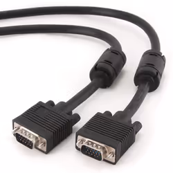 Gembird CC-PPVGA-10M-B, 10 m, VGA (D-Sub), VGA (D-Sub), Noir, Mâle/Mâle
