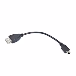 Gembird USB mini/USB 0.15m, 0,15 m, Mini-USB B, USB A, USB 2.0, Mâle/Femelle, Noir