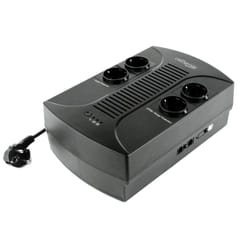 EnerGenie EG-UPS-001 alimentation d'énergie non interruptible Interactivité de ligne 0,65 kVA 390 W 4 sortie(s) CA