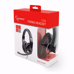 Gembird MHS-U-001 écouteur/Casque Avec fil Arceau Noir - Vue supplémentaire 4