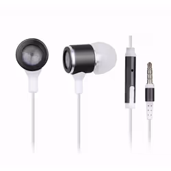 Gembird MHS-EP-001, Avec fil, 50 - 18000 Hz, Appels/Musique, 12 g, Casque, Noir, Blanc