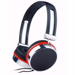Gembird MHS-903, Avec fil, 20 - 20000 Hz, Appels/Musique, Casque, Noir, Rouge, Argent