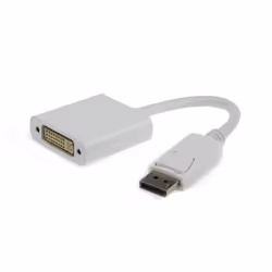 Gembird A-DPM-DVIF-002-W, 0,1 m, DisplayPort, DVI, Mâle, Femelle, Blanc