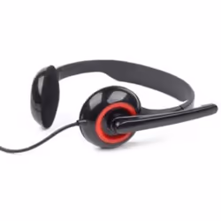 Gembird MHS-002 écouteur/Casque Avec fil Arceau Noir, Rouge - Vue supplémentaire 4