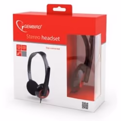 Gembird MHS-002 écouteur/Casque Avec fil Arceau Noir, Rouge - Vue supplémentaire 5