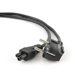 Gembird PC-186-ML12-3M câble électrique Noir CEE7/7 Coupleur C5