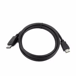 Gembird DisplayPort - HDMI, 1m, 1 m, DisplayPort, HDMI Type A (Standard), Mâle, Mâle, Noir