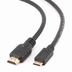 Gembird HDMI - mini HDMI, 3m, 3 m, HDMI Type A (Standard), HDMI Type C (Mini), 4096 x 2160 pixels, Compatibilité 3D, Noir