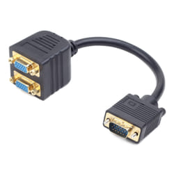 Gembird CC-VGAX2-20CM câble VGA 0,2 m VGA (D-Sub) 2 x VGA (D-Sub) Noir