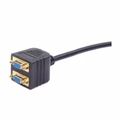 Gembird CC-VGAX2-20CM câble VGA 0,2 m VGA (D-Sub) 2 x VGA (D-Sub) Noir