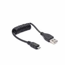 Gembird USB A - MicroUSB B, 0.6m, 0,6 m, USB A, Micro-USB B, USB 2.0, Mâle/Mâle, Noir