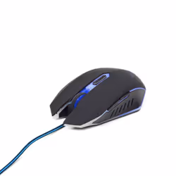 Gembird MUSG-001-B, Ambidextre, USB Type-A, 2400 DPI, Noir, Bleu