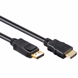 Allteq CC-DP-HDMI-6, DisplayPort, HDMI Type A (Standard), Mâle, Mâle, Bleu, 1 pièce(s)