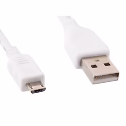 Gembird MicroUSB B - USB A, 1m, 1 m, USB A, Mini-USB B, USB 2.0, Mâle/Mâle, Blanc