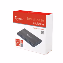 Gembird EE2-U2S-5 Boîtier de disques de stockage Boîtier HDD Noir 2.5"