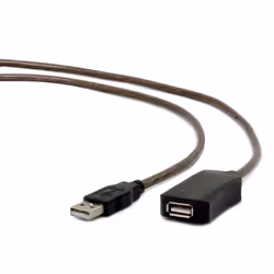Gembird USB A/USB A M/F 5m, 5 m, USB A, USB A, USB 2.0, Mâle/Femelle, Noir