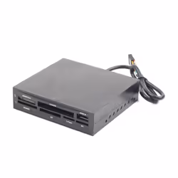 Gembird FDI2-ALLIN1-02-B, CF, CF Type II, Clé USB (MS), MicroSD (TransFlash), MicroSDHC, MicroSDXC, MiniSD, MiniSDHC, MMC,... ...