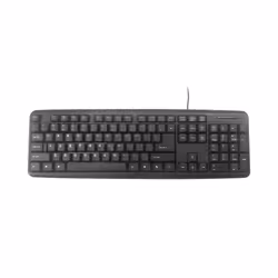 Gembird KB-U-103, Taille réelle (100 %), Avec fil, USB, Noir