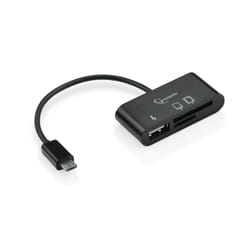 Gembird UHB-OTG-01 lecteur de carte mémoire USB 2.0 Noir