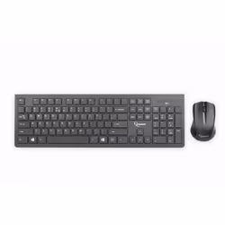Gembird KBS-WCH-01, Taille réelle (100 %), Sans fil, RF sans fil, Noir, Souris incluse