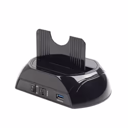 Gembird HD32-U3S-2 Station d'accueil de disques de stockage Noir