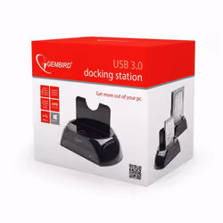 Gembird HD32-U3S-2 Station d'accueil de disques de stockage Noir - Vue supplémentaire 4