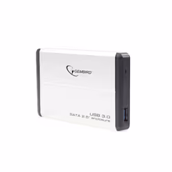 Gembird EE2-U3S-2-S Boîtier de disques de stockage Boîtier HDD Argent 2.5"