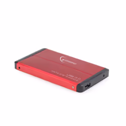 Gembird EE2-U3S-2-R, Boîtier HDD, 2.5", SATA, Connectivité USB, Rouge
