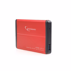 Gembird EE2-U3S-2-R Boîtier de disques de stockage Boîtier HDD Rouge 2.5"