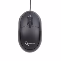 Gembird MUS-U-01, Ambidextre, Optique, USB Type-A, 1000 DPI, Noir