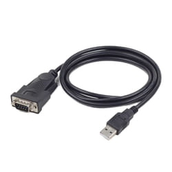 Gembird UAS-DB9M-02 câble Série Noir 1,5 m USB Type-A DB-9