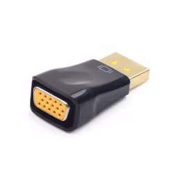 Gembird A-DPM-VGAF-01, DisplayPort, VGA, Noir