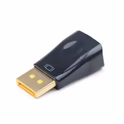 Gembird A-DPM-VGAF-01 changeur de genre de câble DisplayPort VGA Noir